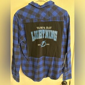 Men's TB Lightning Custom Patch Flannel